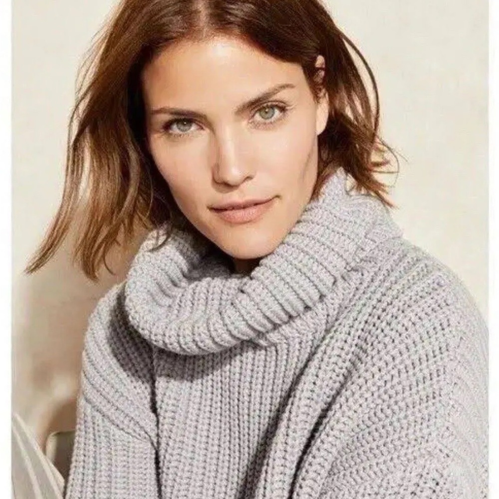 Anthropologie Haven Well Within Oversized Gray Knitted Turtleneck. Like …